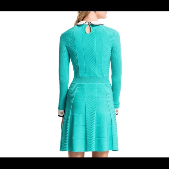 Cynthia Steffe Mixed Knit Collar & Cuff Dress - Picture 2 of 5